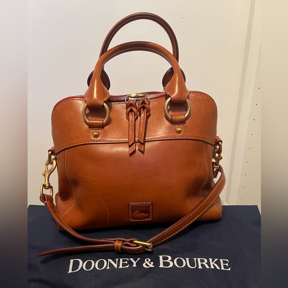 Dooney & Bourke Florentine Cameron Satchel Natural